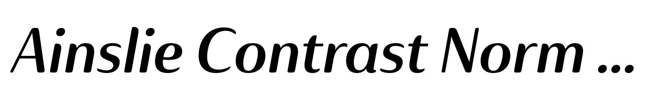 Ainslie Contrast Norm Bold Italic